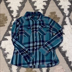 Flannel- L - Justify - Teal